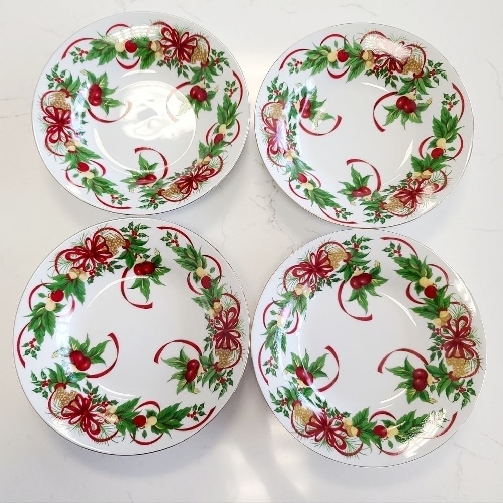 𝅺baum Brothers Christmas Soup Bowls